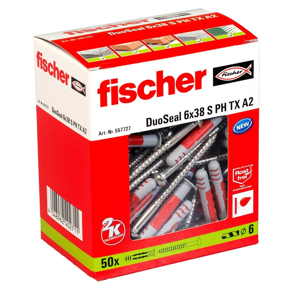 Fischer DuoSeal 6 X 38 S PH TX A2 Art.Nr. 557727